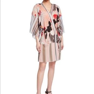 Fuzzi Patchwork Tulle Kimono Medium